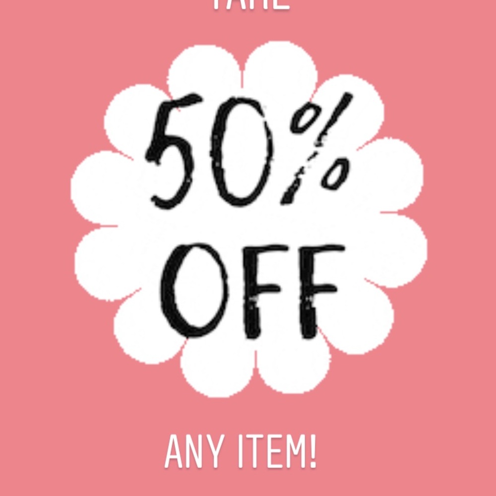 HUGE MOVING SALE! 50% off any item!